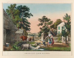 Amerikaanse Boerderijscènes. Nr.2 door Nathaniel Currier