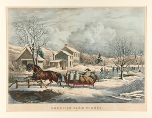 Amerikaanse boerenscènes. Nr.4 door Nathaniel Currier