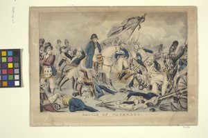 Slag bij Waterloo, 18 juni door Nathaniel Currier