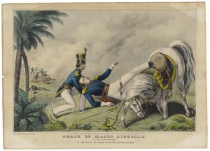 De dood van majoor Ringgold door Nathaniel Currier