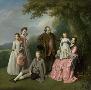 De familie Pybus door Nathaniel Dance-Holland