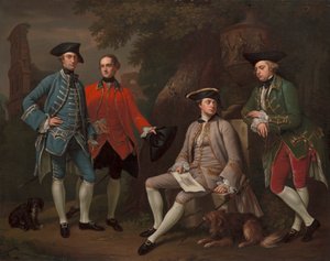 James Grant van Grant, John Mytton, de Hon. Thomas Robinson, en Thomas Wynne