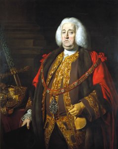 Sir Robert Kite, Lord Mayor 1766, c 1766 door Nathaniel Dance Holland