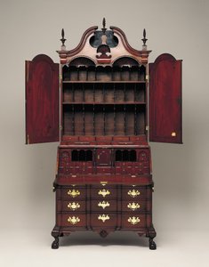 Bureau en boekenkast, ca. 1770-76