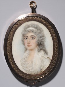Portret van een vrouw, ca. 1795 door Nathaniel Plimer