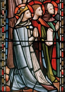 Christus in majesteit omringd door heiligen (detail) door Nathaniel Westlake