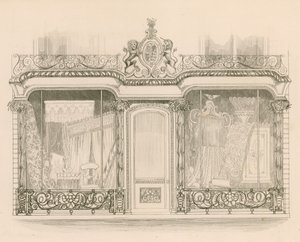 Winkelpui voor Messrs Saunders en Woodley, Stoffeerders, Regent Street, Londen