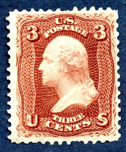 3c Washington heruitgave enkel