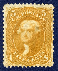 5c Jefferson enkel, 1861