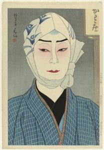 De acteur Nakamura Ganjiro II in de rol van Kamiya Jihei door Natori Shunsen
