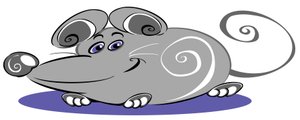 Krulstaart Muis - cartoon