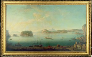 Een Uitzicht op de Kust nabij Napels met de Eilanden Nisida, Procida, Ischia en Capri, c.1780