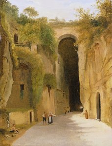 De Crypta Napoletana, onder de Posillipo heuvel, Napels, c.1840