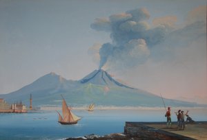 Uitzicht op de Baai van Napels met de Vesuvius