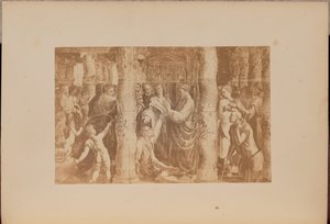 Petrus en Johannes genezen de lamme bij de prachtige tempelpoort door Negretti and Zambra