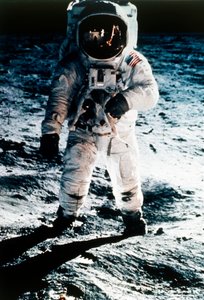 Buzz Aldrin op de Maan, Apollo 11 missie, juli 1969