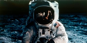 Buzz Aldrin op de maan, Apollo II missie, juli 1969
