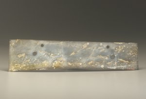 Gespleten beitel (zhang), Qijia Cultuur, ca. 2500-2000 v.Chr.