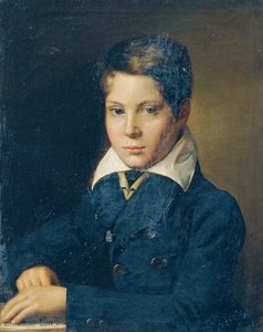 Portret van een jongen door Leopold Blonder