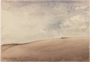 Voorbijgaande storm, Sussex Downs door Nesta Jennings Campbell