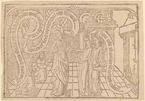 Pagina uit "Canticum Canticorum": 2e Editie door Netherlandish 15th Century