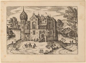 Kasteel bij een Rivier