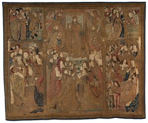 De Triomf van Christus ("Het Mazarin Tapijt") door Netherlandish 16th Century