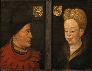 Portretten van Jan de Onverschrokken en Margaretha van Beieren, 16e eeuw