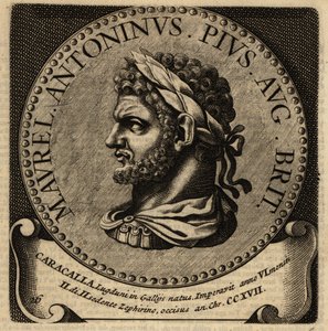 Portret van Romeinse keizer Caracalla