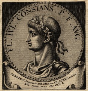 Portret van Romeinse keizer Constans I door Netherlandish School