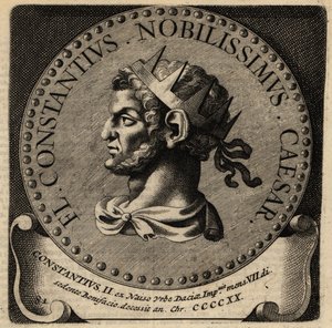 Portret van Romeinse keizer Constantius II