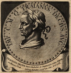 Portret van Romeinse keizer Decius