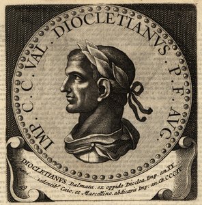 Portret van Romeinse keizer Diocletianus
