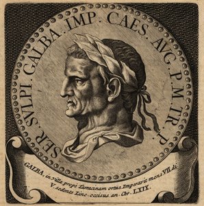 Portret van Romeinse keizer Galba