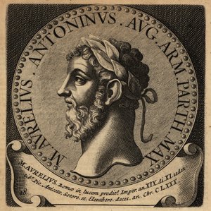 Portret van Romeinse keizer Marcus Aurelius