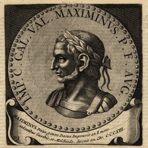 Portret van Romeinse keizer Maximinus II