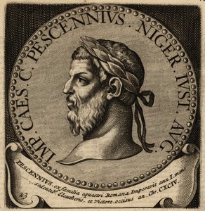 Portret van Romeinse keizer Pescennius Niger