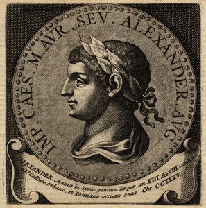 Portret van Romeinse keizer Severus Alexander door Netherlandish School