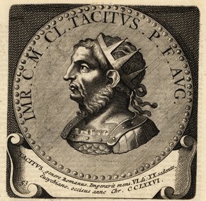 Portret van Romeinse keizer Tacitus