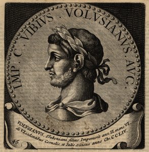 Portret van Romeinse keizer Volusianus