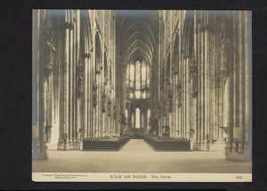 Interieur van de dom van Keulen door Neue Photographische Gesellschaft