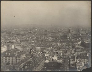 Panorama van Parijs - Gezien vanaf het noorden van het Pantheon