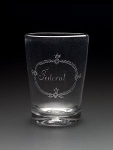 Beker, ca. 1788-1795 (loodvrij glas) door New Bremen Glass Manufactory