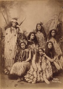 Maori vrouwen uit Nieuw-Zeeland