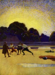 Illustratie voor Westward Ho! door Charles Kingsley door Newell Convers (after) Wyeth