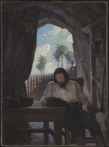 In de ochtend nam ik de Bijbel; en beginnend bij het Nieuwe Testament, begon ik... door Newell Convers Wyeth