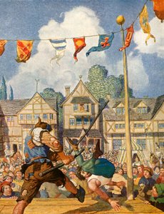 Kleine John verslaat Eric van Lincoln door Newell Convers Wyeth