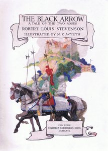 De Zwarte Pijl titelpagina door Newell Convers Wyeth