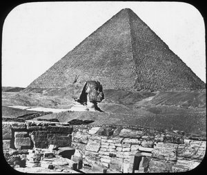Grote Sfinx van Gizeh, Egypte, ca. 1890