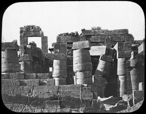 Grote Tempel, Karnak, Egypte, ca. 1890